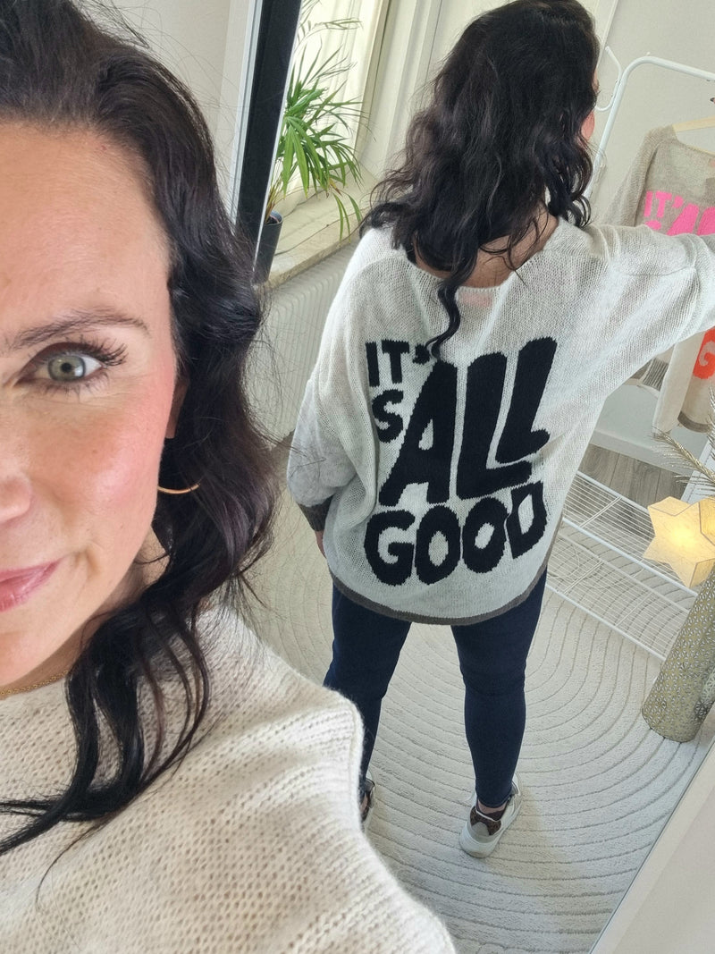 Strickpullover „it`s all good"