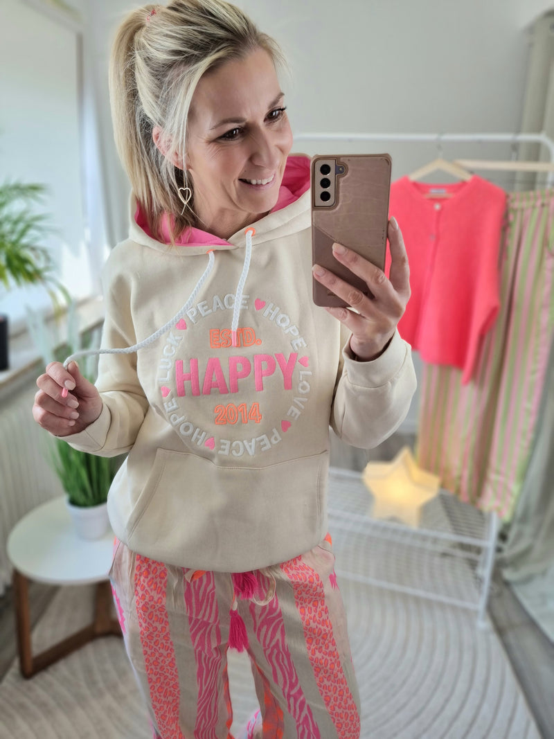 Hoodie "♥︎Happy♥︎"
