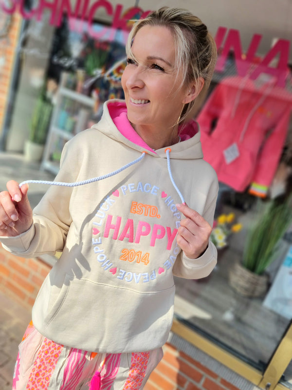 Hoodie "♥︎Happy♥︎"