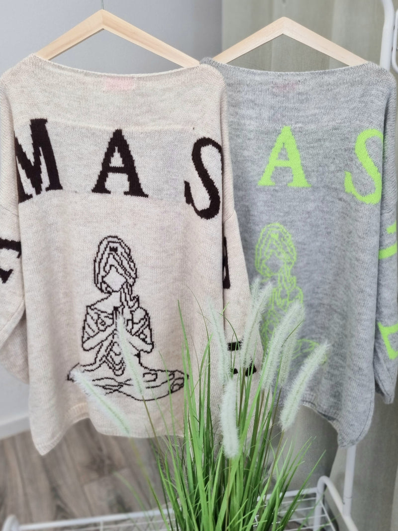 Strickpullover "Namaste"