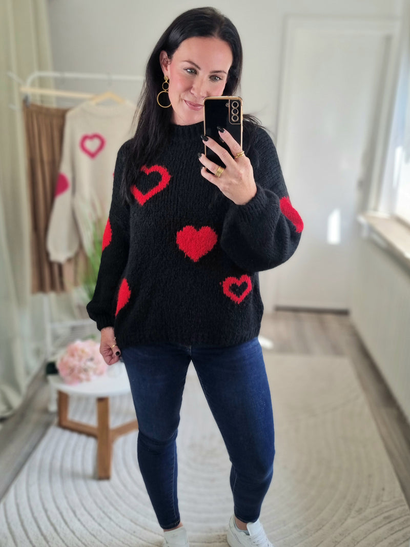 Strickpullover „Sweet heart"