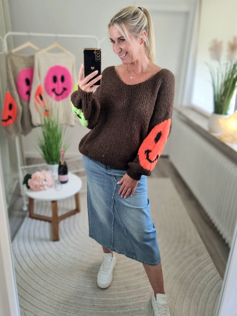 Strickpullover „Smil;-) to me"