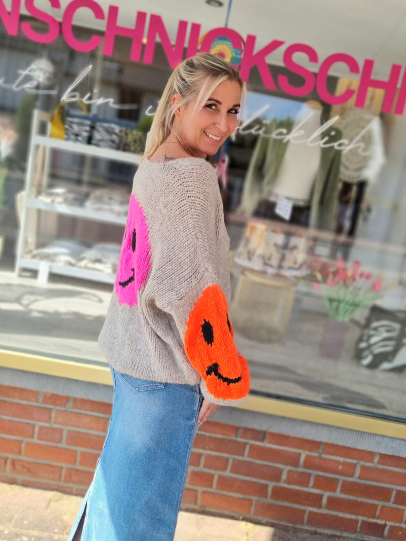 Strickpullover „Smil;-) to me"