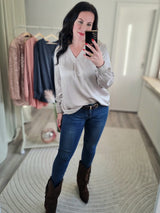 Bluse "Romantik" uni