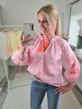 Bluse "Neon Bloom"