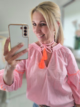 Bluse "Neon Bloom"