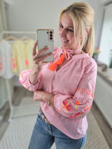 Bluse "Neon Bloom"