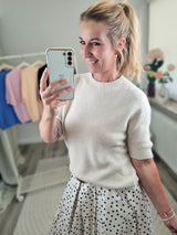 Strickpullover "soft touch" kurzarm