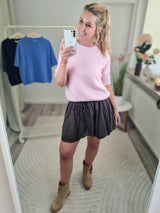 Strickpullover "soft touch" kurzarm