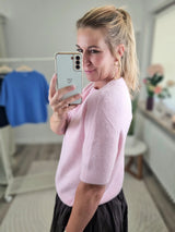 Strickpullover "soft touch" kurzarm