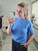 Strickpullover "soft touch" kurzarm