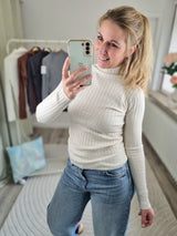 Strickpullover "Basic-Stehkragen"