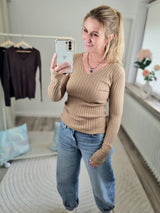 Strickpullover „Basic-V"