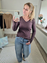 Strickpullover „Basic-V"
