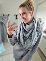 Dreieckstuch "Paisley-Fransen"