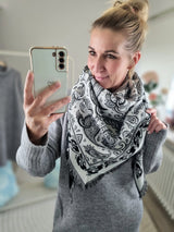 Dreieckstuch "Paisley-Fransen"