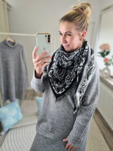 Dreieckstuch "Paisley-Fransen"