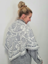 Dreieckstuch "Paisley-Fransen"