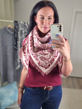 Dreieckstuch "Paisley-Fransen"