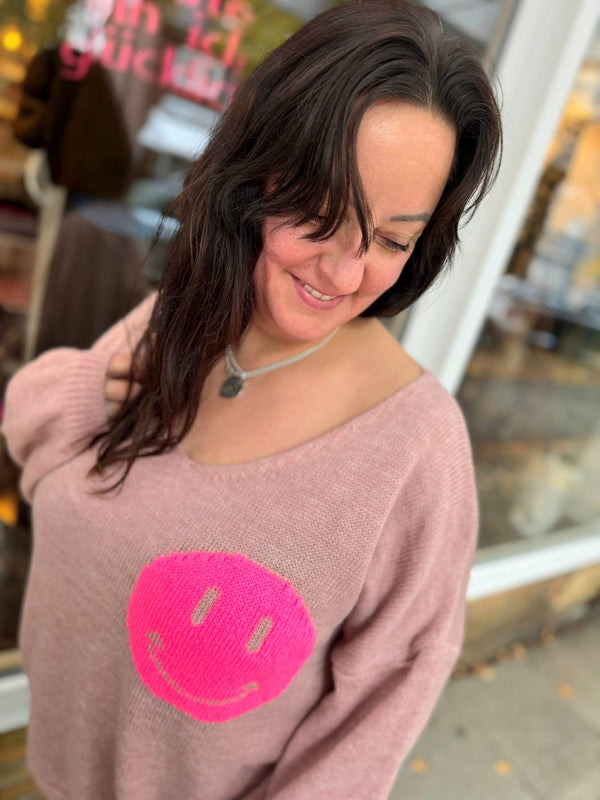 Strickpullover „Smiley it`s good"