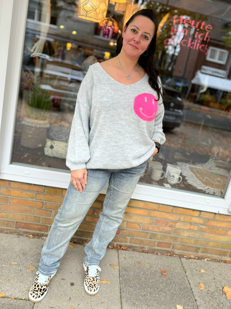 Strickpullover „Smiley it`s good"