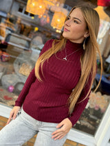 Feinstrickpullover „Liebesgöttin" Stehkragen