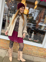 Strickjacke „Coziest Knöpfe“