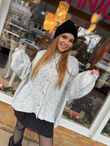 Strickjacke „Coziest Knöpfe“