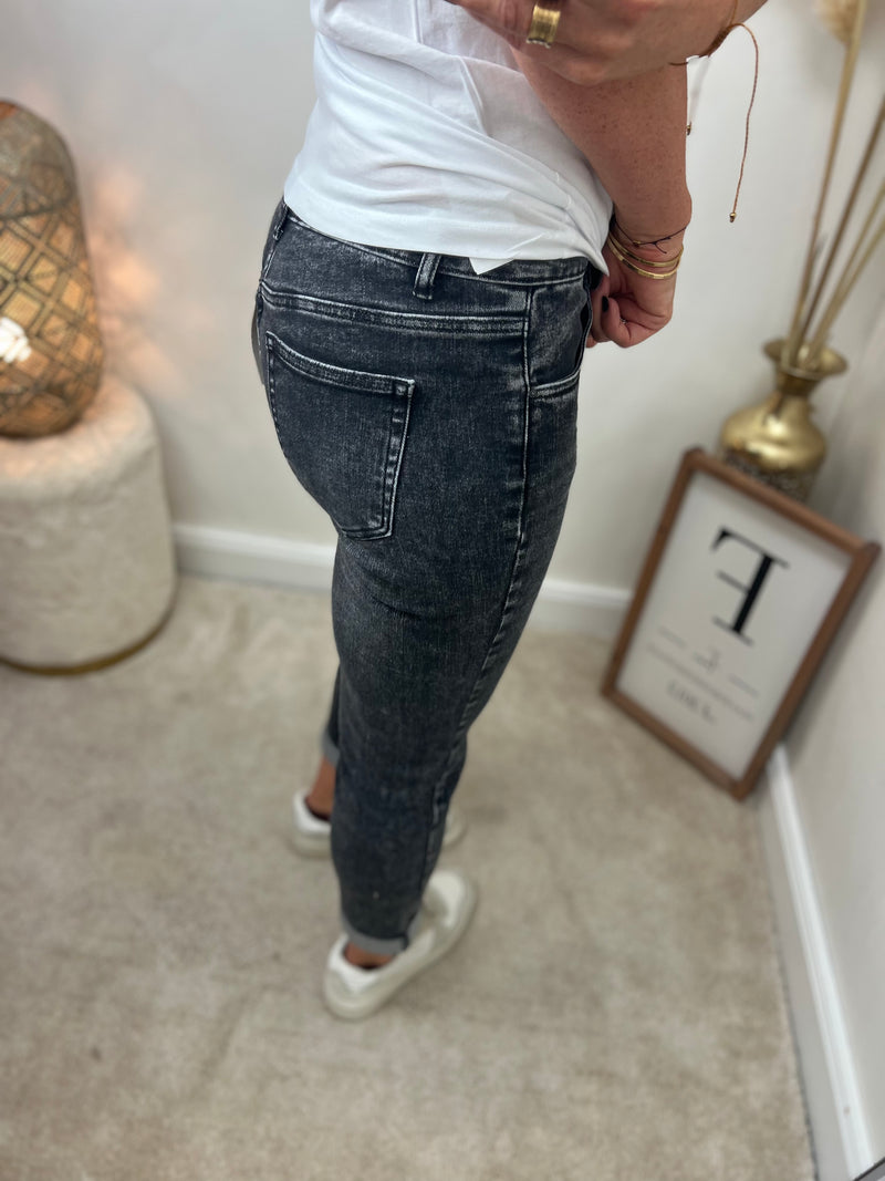 Jeans Toxik (boyfriend cut) (washed/grey) · L20029-D5#